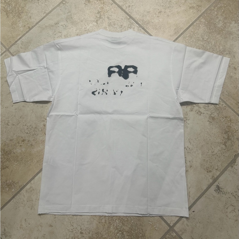 Balenciaga Splatter Oversized Mens White Shirt Size XL - Picture 2 of 3